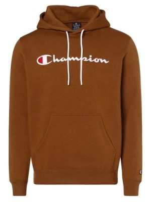 Zdjęcie produktu Champion Męska bluza z kapturem Mężczyźni brązowy jednolity,
