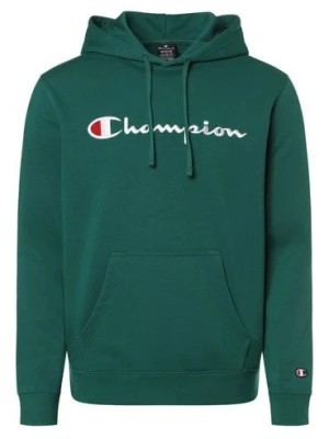 Zdjęcie produktu Champion Męski sweter z kapturem Mężczyźni zielony jednolity,