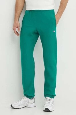 Zdjęcie produktu Champion spodnie męskie kolor zielony z aplikacją 216540