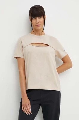 Zdjęcie produktu Champion t-shirt bawełniany damski kolor brązowy 117348
