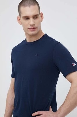 Zdjęcie produktu Champion t-shirt bawełniany kolor granatowy gładki