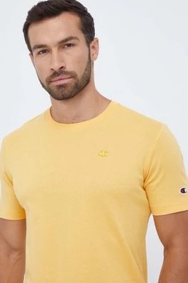 Zdjęcie produktu Champion t-shirt bawełniany kolor turkusowy gładki