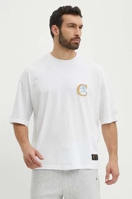 Zdjęcie produktu Champion t-shirt bawełniany męski kolor biały z aplikacją 219999