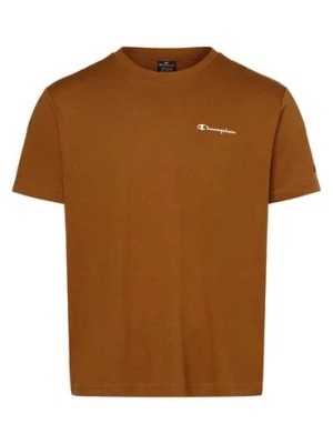 Zdjęcie produktu Champion T-shirt męski Mężczyźni Bawełna beżowy nadruk,
