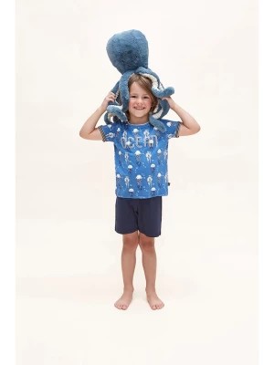 Zdjęcie produktu Charlie Choe Piżama "Wild ocean" w kolorze niebiesko-granatowym rozmiar: 74/80