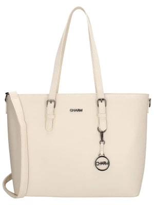 Zdjęcie produktu Charm Shopper bag "Birmingham" w kolorze kremowym - 47 x 32,5 x 14,5 cm rozmiar: onesize