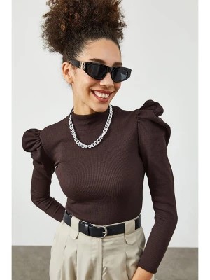 Zdjęcie produktu Chezalou Sweter w kolorze brązowym rozmiar: onesize