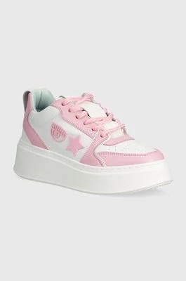 Zdjęcie produktu Chiara Ferragni sneakersy skórzane Sneakers School kolor różowy CF3217_012