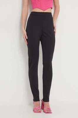 Zdjęcie produktu Chiara Ferragni spodnie damskie kolor czarny dopasowane high waist 76CBC108