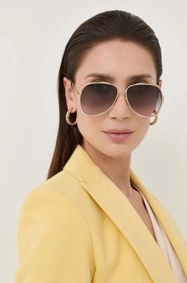 Zdjęcie produktu Chloé okulary przeciwsłoneczne damskie kolor złoty CH0183S Chloe