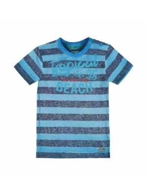Zdjęcie produktu Chłopięca bluzka z krótkim rękawem niebieska w paski Kanz