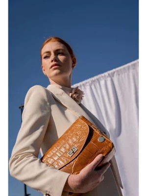 Zdjęcie produktu Christian Laurier Skórzana torebka "Flory" w kolorze karmelowym - 23 x 17 x 8 cm rozmiar: onesize