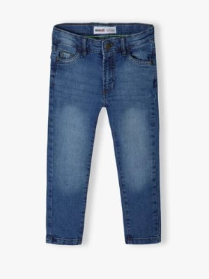 Zdjęcie produktu Ciemnoniebieskie spodnie jeansowe chłopięce skinny Minoti