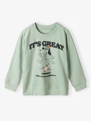 Zdjęcie produktu Zielona bluzka z długim rękawem dla chłopca - 5.10.15.