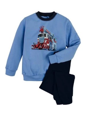Zdjęcie produktu Ciepła chłopięca piżama niebieska Tup Tup- wóz strażacki