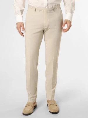 Zdjęcie produktu Cinque Męskie spodnie od garnituru modułowego Mężczyźni Slim Fit wełna ze strzyży beżowy jednolity,