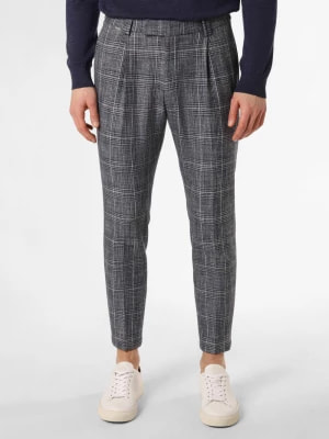 Zdjęcie produktu Cinque Spodnie - CISando Mężczyźni Regular Fit Sztuczne włókno niebieski w kratkę,