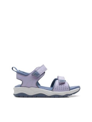 Zdjęcie produktu Clarks Skórzane sandały w kolorze fioletowym rozmiar: 27