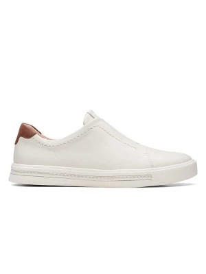 Zdjęcie produktu Clarks Skórzane slippersy w kolorze białym rozmiar: 37,5