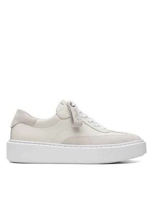 Zdjęcie produktu Clarks Skórzane sneakersy w kolorze kremowo-białym rozmiar: 37,5