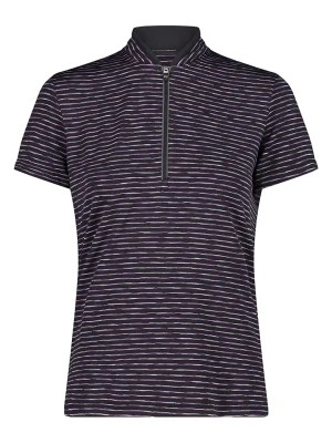 Zdjęcie produktu CMP Koszulka kolarska w kolorze czarno-fioletowym rozmiar: 48
