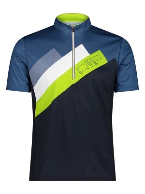 Zdjęcie produktu CMP Koszulka kolarska w kolorze czarno-niebieskim rozmiar: 56