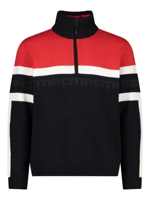 Zdjęcie produktu CMP Sweter w kolorze czarno-czerwonym rozmiar: 58