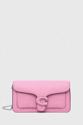 Zdjęcie produktu Coach torebka skórzana kolor różowy