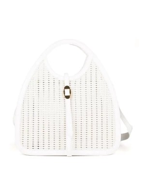 Zdjęcie produktu COCCINELLE Skórzana torebka w kolorze białym - 42 x 27 x 6 cm rozmiar: onesize