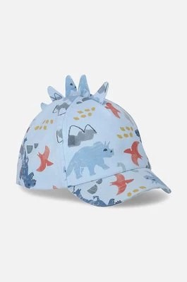 Zdjęcie produktu Coccodrillo czapka z daszkiem bawełniana dziecięca kolor niebieski wzorzysta