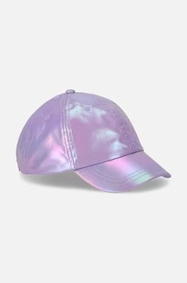 Zdjęcie produktu Coccodrillo czapka z daszkiem dziecięca kolor fioletowy gładka