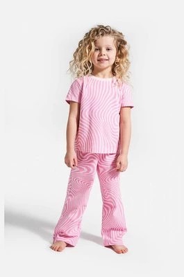 Zdjęcie produktu Coccodrillo piżama bawełniana dziecięca kolor różowy wzorzysta