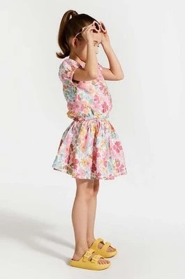 Zdjęcie produktu Coccodrillo spódnica bawełniana dziecięca kolor różowy mini rozkloszowana