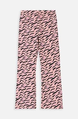 Zdjęcie produktu Coccodrillo spodnie dziecięce kolor różowy wzorzyste