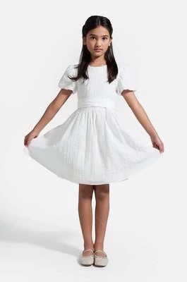 Zdjęcie produktu Coccodrillo sukienka dziecięca kolor beżowy mini rozkloszowana
