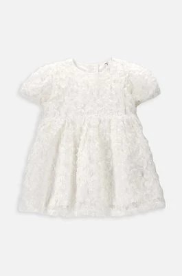 Zdjęcie produktu Coccodrillo sukienka niemowlęca kolor beżowy mini rozkloszowana