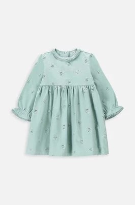 Zdjęcie produktu Coccodrillo sukienka niemowlęca kolor zielony mini rozkloszowana