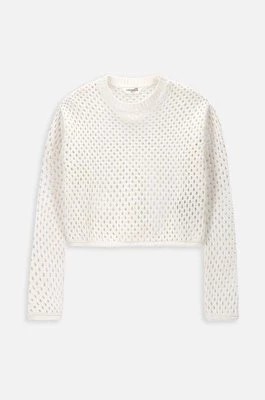 Zdjęcie produktu Coccodrillo sweter bawełniany dziecięcy kolor beżowy lekki