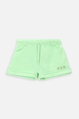 Zdjęcie produktu Coccodrillo szorty dziecięce kolor zielony gładkie