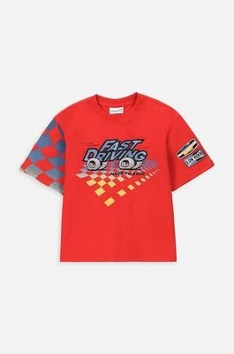 Zdjęcie produktu Coccodrillo t-shirt dziecięcy kolor czerwony z nadrukiem
