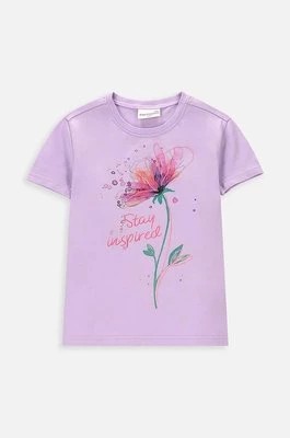 Zdjęcie produktu Coccodrillo t-shirt dziecięcy kolor fioletowy