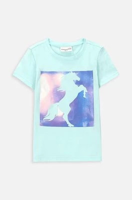 Zdjęcie produktu Coccodrillo t-shirt dziecięcy kolor turkusowy