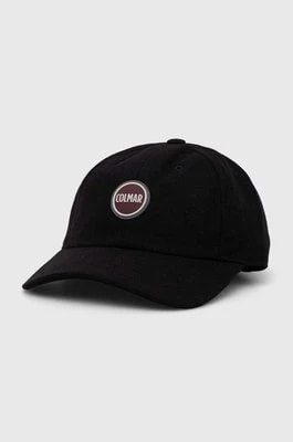 Zdjęcie produktu Colmar czapka z daszkiem wełniana kolor czarny z aplikacją