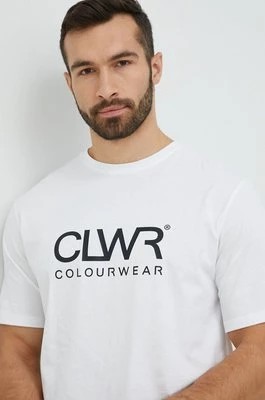 Zdjęcie produktu Colourwear t-shirt bawełniany kolor biały z nadrukiem