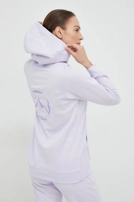 Zdjęcie produktu Columbia bluza damska kolor fioletowy z kapturem gładka