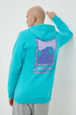 Zdjęcie produktu Columbia bluza męska kolor turkusowy z nadrukiem