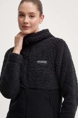 Zdjęcie produktu Columbia bluza sportowa Winter Pass Sherpa Hoode kolor czarny z kapturem wzorzysta 2013293