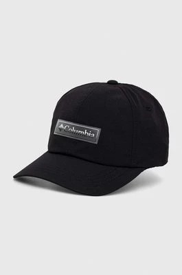 Zdjęcie produktu Columbia czapka z daszkiem kolor czarny z aplikacją