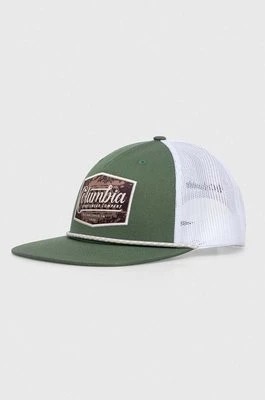 Zdjęcie produktu Columbia czapka z daszkiem kolor zielony z aplikacją