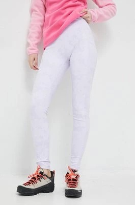 Zdjęcie produktu Columbia legginsy sportowe Windgates damskie kolor fioletowy wzorzyste